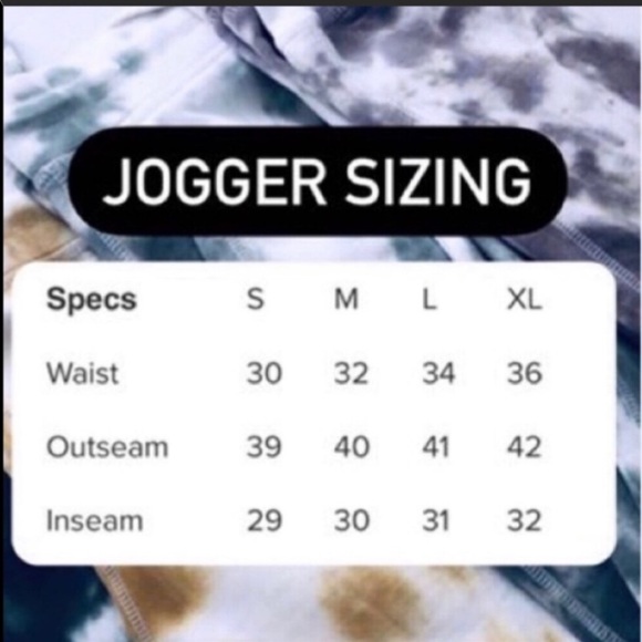 Tie Dye Navy Custom Joggers NEW - Picture 7 of 11